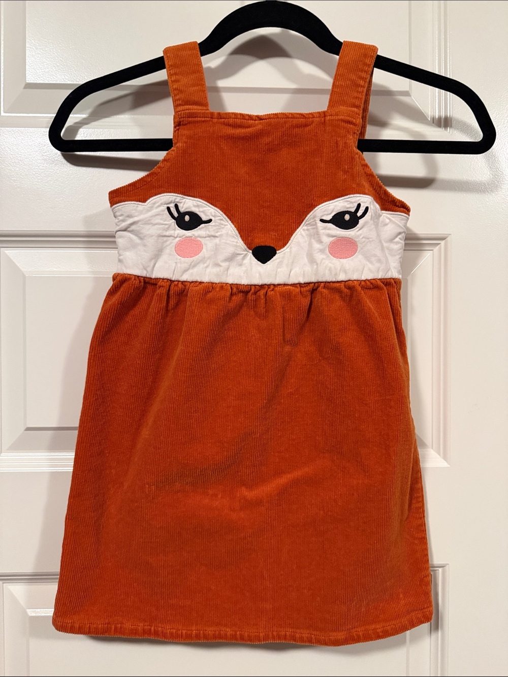 Gymboree Orange Fox Appliqué Corduroy Dress